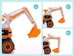 Plastic Electric Excavator Car Toys for Kids 2022 Year Gifts Age Range 2 to 4