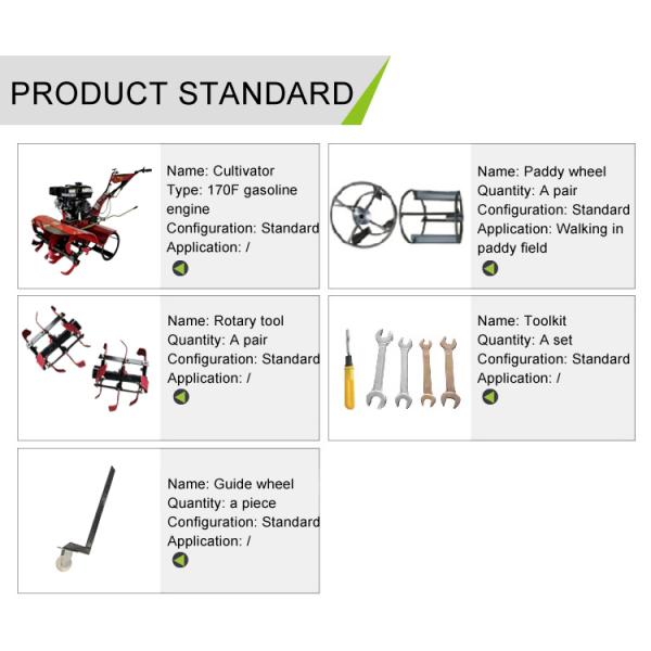 45-85cm Working Width Hand Push Mini Power Rototiller with Adjustable Tilling Width