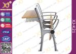 Aluminum Alloy Folding Seat School Desk And Chair With Writing Pad