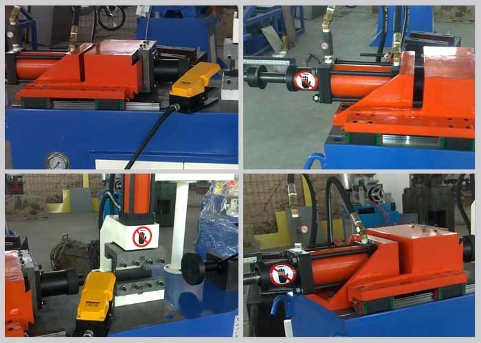 Hydraulic Pipe End Forming Machine , PLC Control Single Head Tube Forming Machine