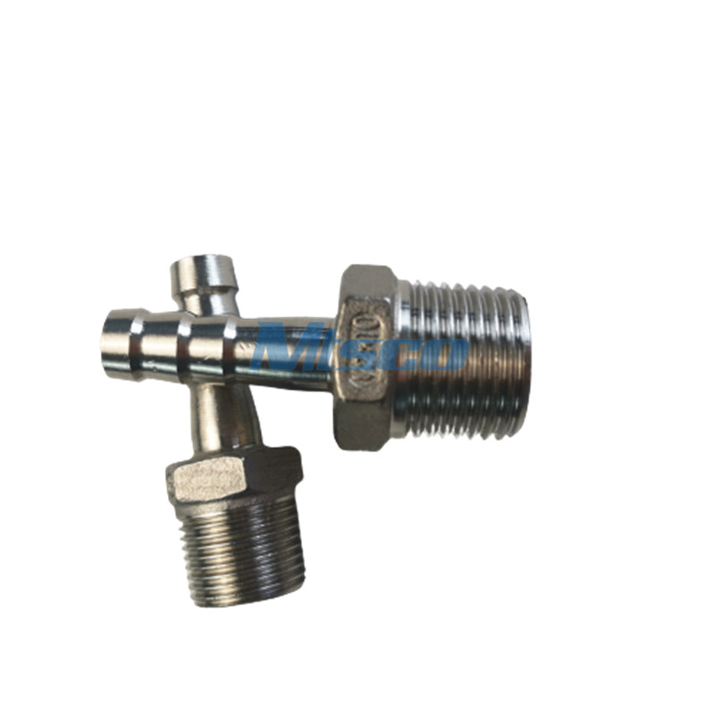 Stainless Steel Hose Nipple Casting Pipe Fittings NPTM 150 Thread Connection