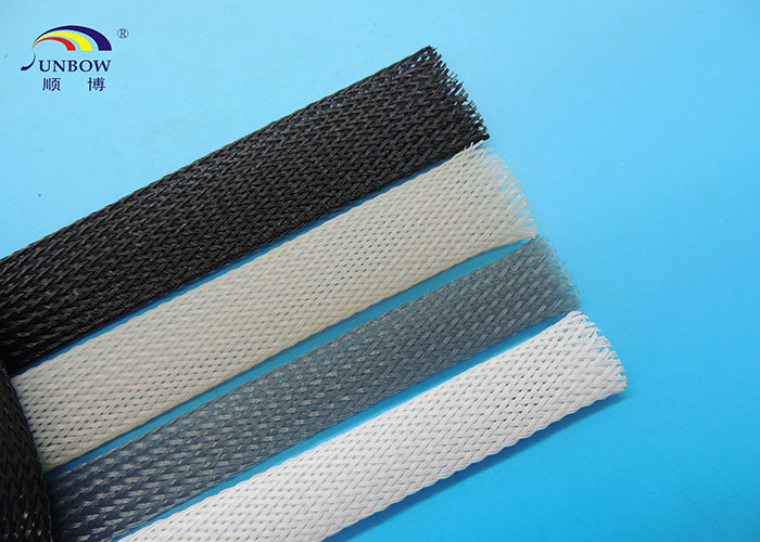 Flame Resistance PET Cable Expandable Sleeving For Wire Harness Protection