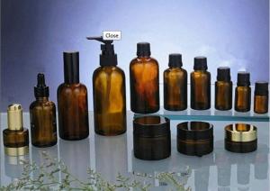 Wholesale 5ml, 10ml Cosmetic Amber Oil Glass Bottles With DIN 18mm Amber Drop For Chemical from china suppliers