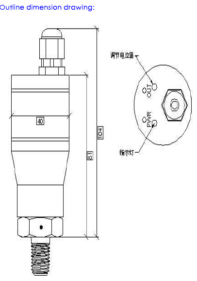 HPC-1 0.5V-4.5V Electronic pressure switch with compact structure