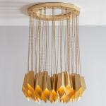 E14 E12 Pendant Chandelier Lights Copper Bronze 54*3W D70*H32