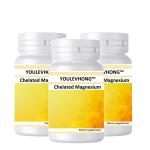 Non GMO Chelated Magnesium Supplement For Vegetarians And Vegans Promotes Heart