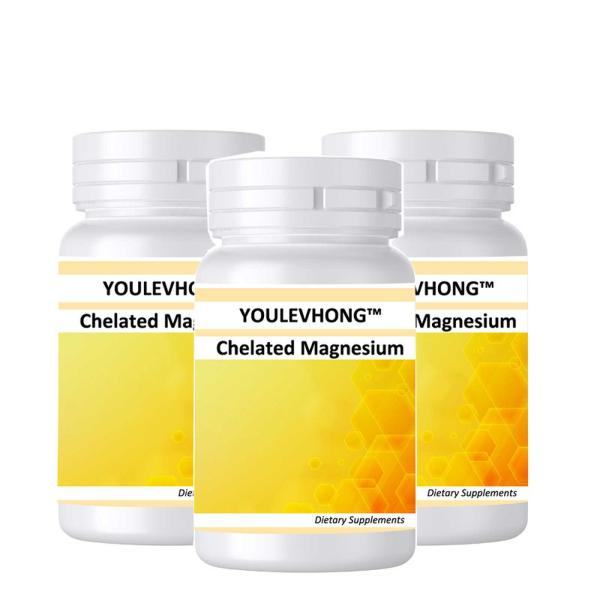 Non GMO Chelated Magnesium Supplement For Vegetarians And Vegans Promotes Heart