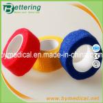 2.5cm Easy Hand Tearable Non Woven Finger wrap cohesive bandage self adhesive