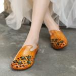 HZM018 First Layer Cowhide Women'S Slippers 2021 Summer New Leather Handmade