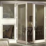 Double Glazing Tempered Glass Door Aluminium Frame , Restaurant Swing Doors