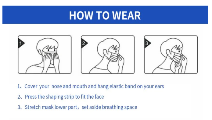 Shelf Life 2 Years EN14683 Hospital Supply Disposable 3 Ply Breathable Earloop Face Mask