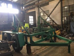 Wholesale 12 Ton Load Capacity Cable Drum Carrier With Surface Treatment Spray Paint from china suppliers