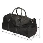 Black Convertible Travel Duffel Bags , Mens Suit Garment Travel Bag