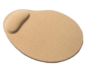 Wholesale Eco Wrist Support Cork Board Mouse Pad 5000pcs 24.5x20cm Oval from china suppliers