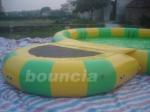 Round Inflatable Water Pool With Platform For Water Roller