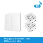 16A Wireless Wall Switch 86 Type Waterproof Self Powered Remote Light Switch