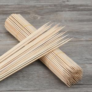 Wholesale Round Bamboo Skewer Looped Sticks For Food And BBQ Grill from china suppliers