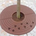 Urban Accessories Outdoor Street Corten Steel Tree Grating Sidewalk Laser