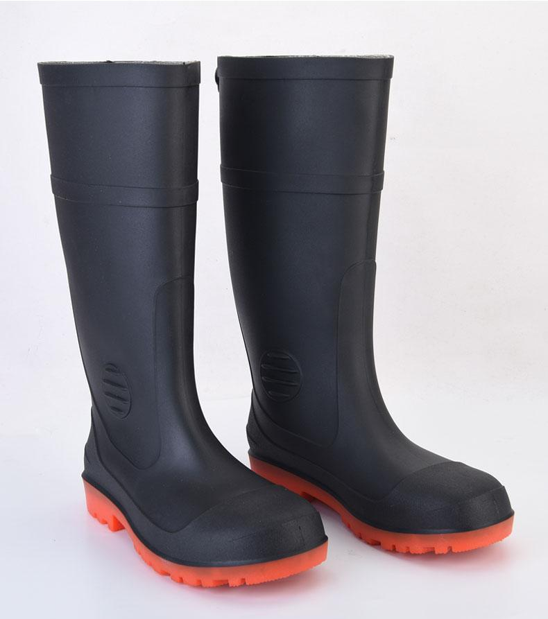 Easy Dry Steel Toe Rainboots Mens Work Rain Boots For Spring Summer
