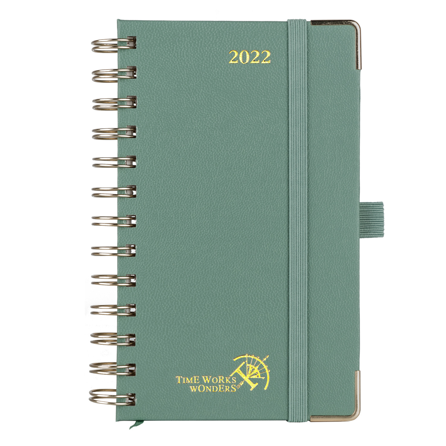 OEM ODM Green Academic Planner 2023 FSC Certified 80GSM Ivory Paper