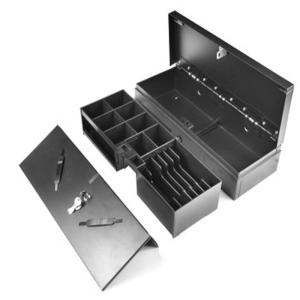 Wholesale Black Mini RoHS 6V 12V POS Cash Drawer Flip Top Metal Cash Box from china suppliers