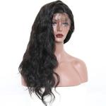Soft 150 Density Human Hair Lace Front Wigs Natural Color Indian Hair