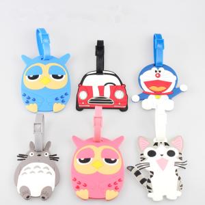 Wholesale Custom personalized luggage tag low price silicone luggage tag wholesale OEM made PVC from china suppliers