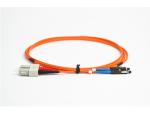 SC-MU Optical Fiber Patch Cord / Fiber Optic Jumper , High Density