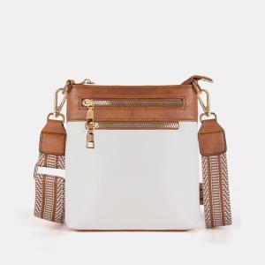 Wholesale NEW DETACHABLE JACQUARD STRAP RETRO COLOR PU LEATHER CROSSBODY BAG CROSS-BORDER WOMEN'S BAG from china suppliers