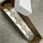 Gorgeous crystal glass centerpiece stand for latest wedding decorations sale