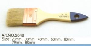 Wholesale High quality wooden handle pure bristle Mixed tapered filament paint brush No.2048 from china suppliers
