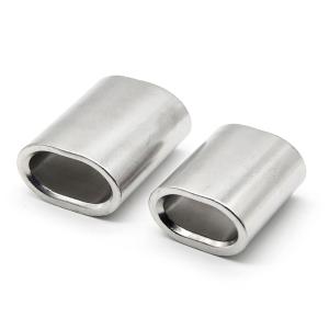Wholesale Aluminum Casing Wire Rope Hoisting Aluminum Buckle Flat Hole Casing from china suppliers
