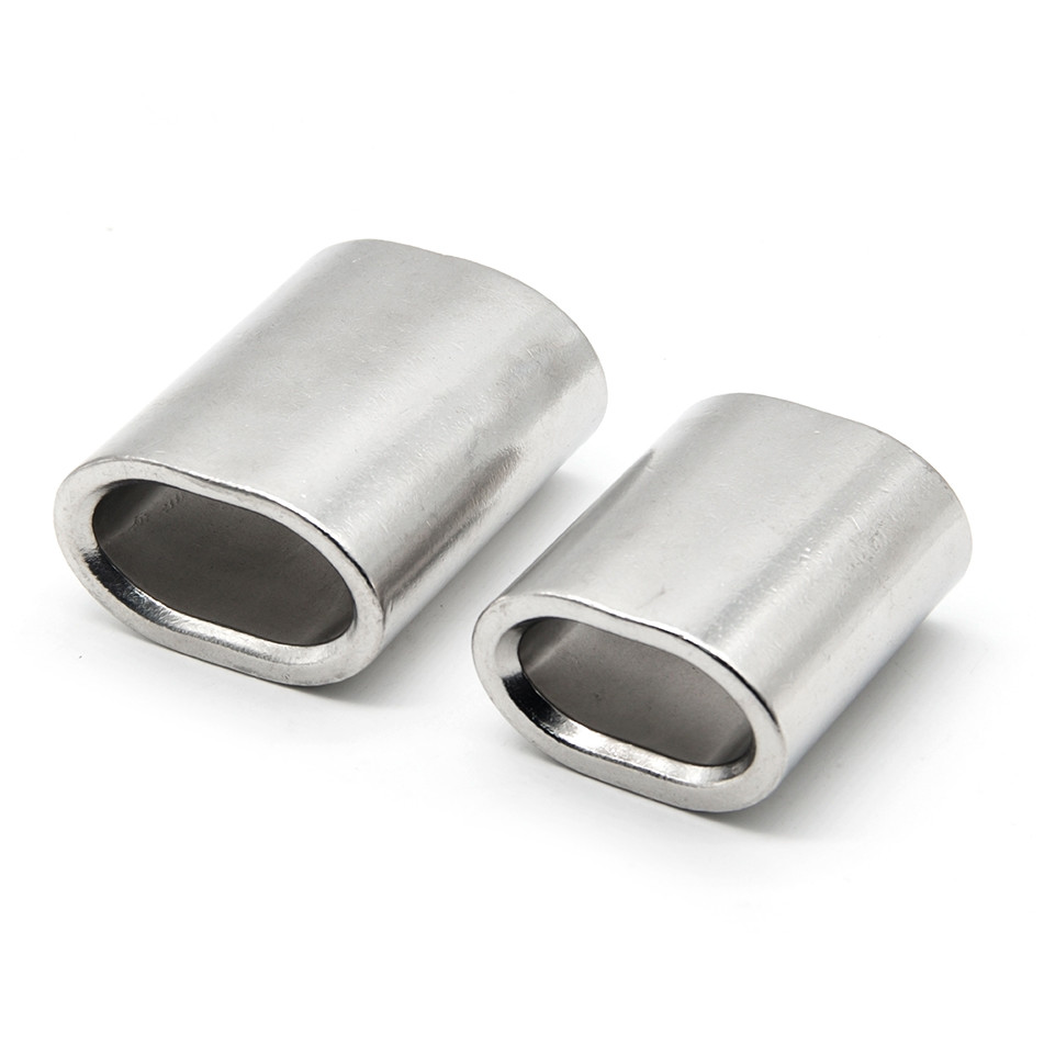 Durable Single Hole Oval Aluminum Sleeve Wire Rope