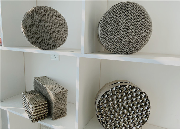 SS316 Low Resistance Metal Structured Packing For Stripping / Scrubbing