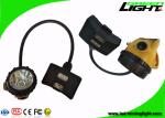 6.8Ah Battery Mining Cap Lights Semi Corded 15000lux With Aluminum Lighting Cup