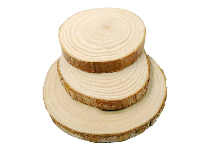 Diy Painting Pine Round Wood Piece Handmade Small Wooden Block