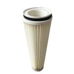 Fiberglass 0.5um Industrial Dust Collector Cartridge Filters Cellulose Polyester