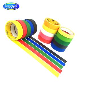 Wholesale Fluorescent Colour Paper Masking Tape Synthetic Rubber Adhesive ISO Certification from china suppliers