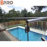 Outdoor Glass Railing Aluminium Tubular Balustrade