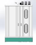 1800 Mm 2000 Mm 2500 Mm Height Vertical Glass Washer With Stainless Steel