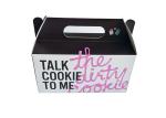 Cookie Gift Card Box Coated Paper , Transparant Window Sided Gift Box