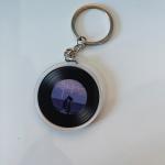 Metal Ring Transparent Acrylic Keychain Durable Simple Album CD Singer Idol