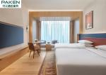 Hyatt Hotel Room Bamboo Veneer Furniture Minimalist Style Straight Line