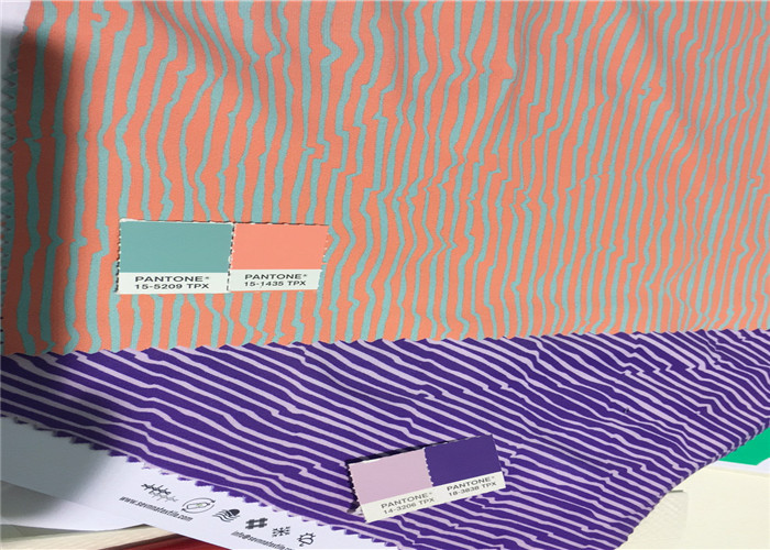 Metallic Printed Circular Silver Nylon Fabric Double Knitting Free Cuttable Stretchy