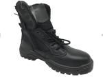 Water Resistant High Cut Safety Shoes , Leather Work Shoes For Steel Industry