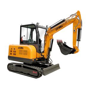Wholesale constuction digger swing arm small 3Ton excavator with close cab from china suppliers