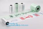 100%BiodegradablePrinting fruit fresh food flat plastic produce bag on roll
