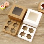 350gsm Paper Food Grade Packaging Customized Size Muffin Packaging Boxes