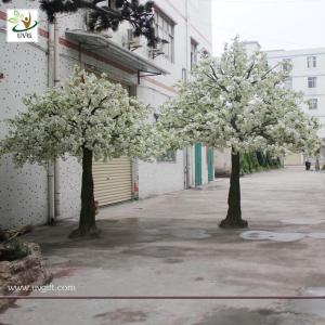 Wholesale UVG artificial white cherry flower trees for indoor wedding decoartion 12ft tall CHR023 from china suppliers