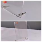 Acrylic Photo Frame with Stand Screws Foot 5x7 inch A4 Picture Display Stand
